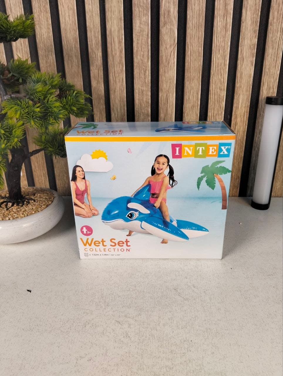Bouée Chevauchable Baleine Intex pour Enfants 58523NP - عوامة ركوب الأطفال المنفوخة بشكل الحوت الأزرق من إنتكس - Vacance & Loisir - صورة حقيقية 10