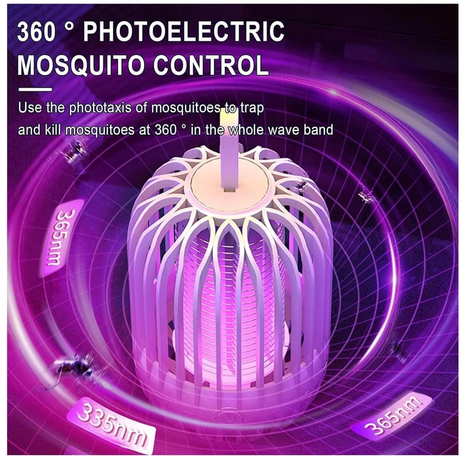 Appareille de Moustiques et Insectes Électrique Puissante et Portable Sans Produits Chimiques - صاعق وقاتل البعوض والحشرات - Maison - صورة 11