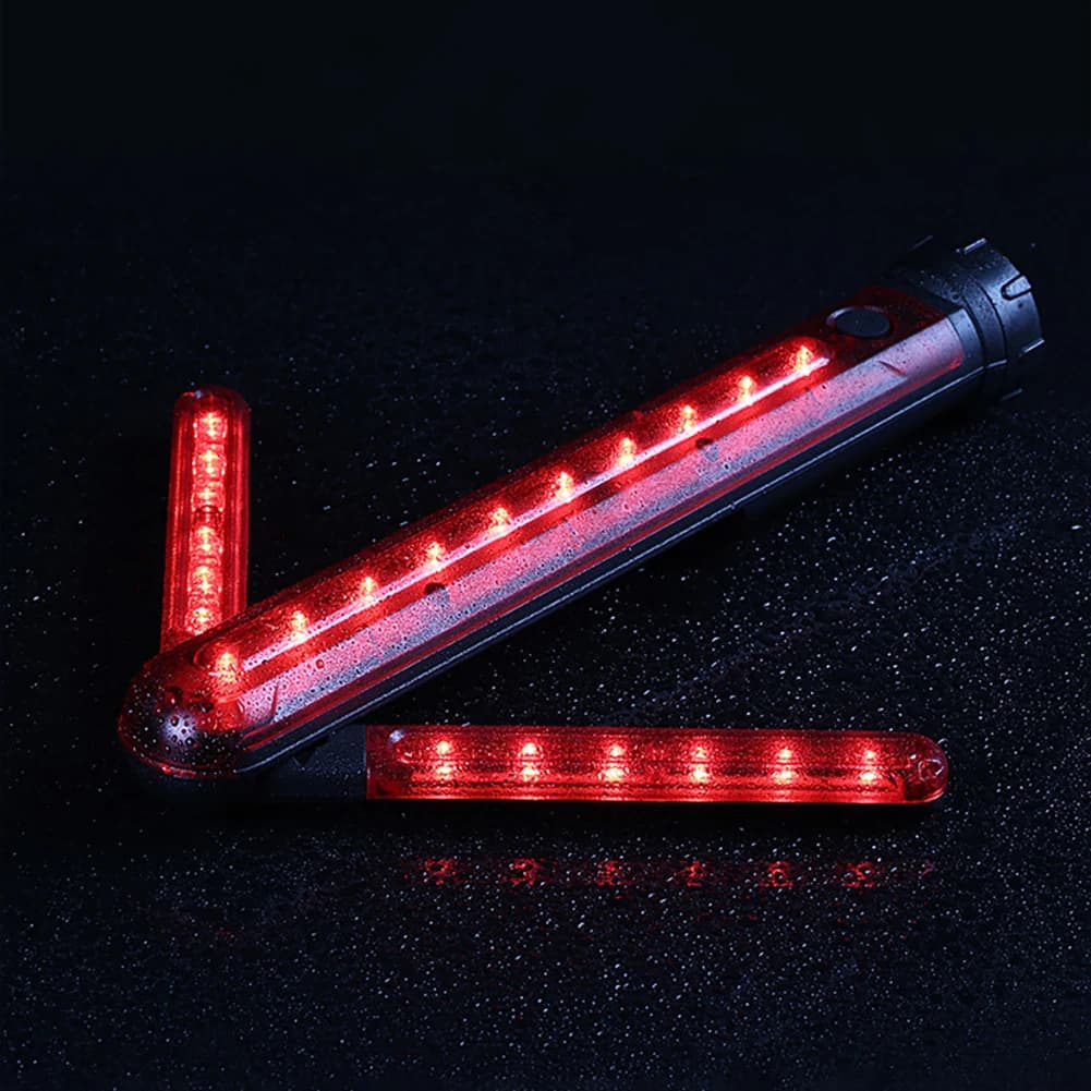 Bâton de Signalisation Routière LED Étanche et Réglable avec Base Magnétique - عصا الإشارة الضوئية لتنظيم المرور والسلامة الطرقية - Accessoires Auto/Moto - صورة 10