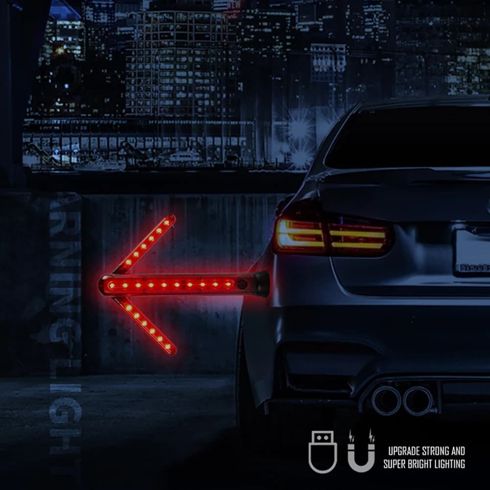 Bâton de Signalisation Routière LED Étanche et Réglable avec Base Magnétique - عصا الإشارة الضوئية لتنظيم المرور والسلامة الطرقية - Accessoires Auto/Moto - صورة 14