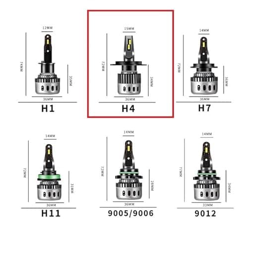 Kit Lampe de phare Canabus F10 H4 LED 6500K 60W - مصابيح إضاءة أمامية للسيارات - Accessoires Auto/Moto - صورة 5