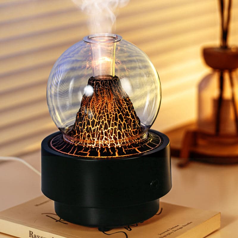 Diffuseur d'Arôme et Humidificateur Effet Volcan Capacité 300ml - موزع العطور والزيوت الذكي بتأثير البركان المضيء - Décoration - صورة 6