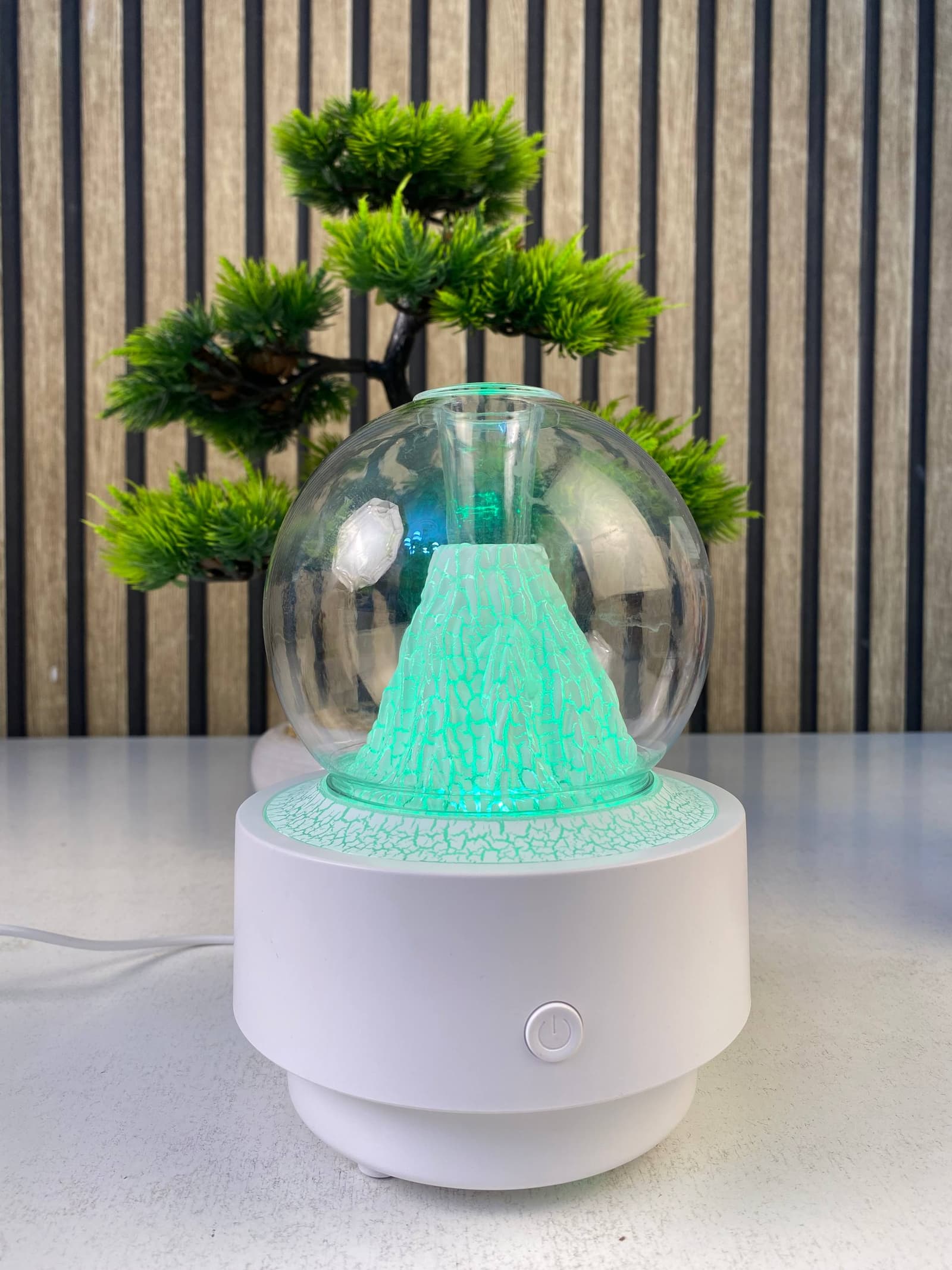 Diffuseur d'Arôme et Humidificateur Effet Volcan Capacité 300ml - موزع العطور والزيوت الذكي بتأثير البركان المضيء - Décoration - صورة حقيقية 16