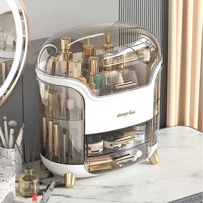 Boîte d'Organisation et Rangement de Maquillage Grande Capacité - منظم وصندوق أدراج للمكياج والمستحضرات بتصميم شفاف وعصري - Soins et Beauté - صورة 7