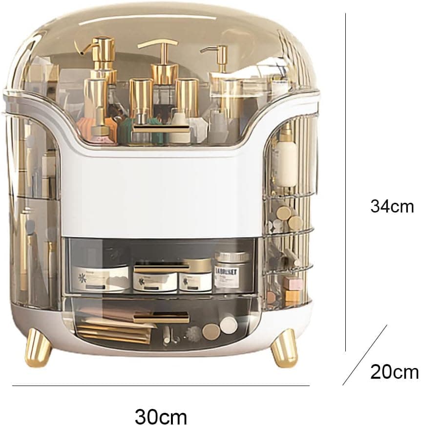 Boîte d'Organisation et Rangement de Maquillage Grande Capacité - منظم وصندوق أدراج للمكياج والمستحضرات بتصميم شفاف وعصري - Soins et Beauté - صورة 11