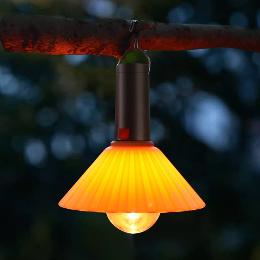 Lanterne de Camping Rechargeable 3 Niveaux de Luminosité avec Crochet de Suspension - مصباح تخييم وطوارئ قابل للشحن مع خطاف تعليق و3 مستويات إضاءة