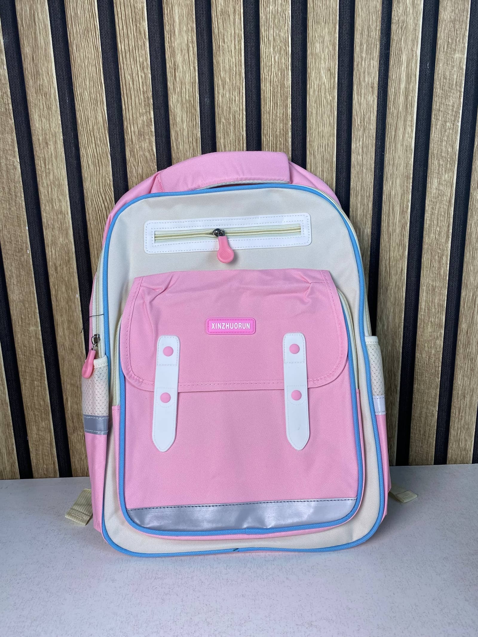Sac à Dos Scolaire Style Kawaii Grand Volume Tissu Imperméable Rose SACKDS01RS - حقيبة مدرسية بتصميم كاوايي - Sac à dos et Mode - صورة حقيقية 2