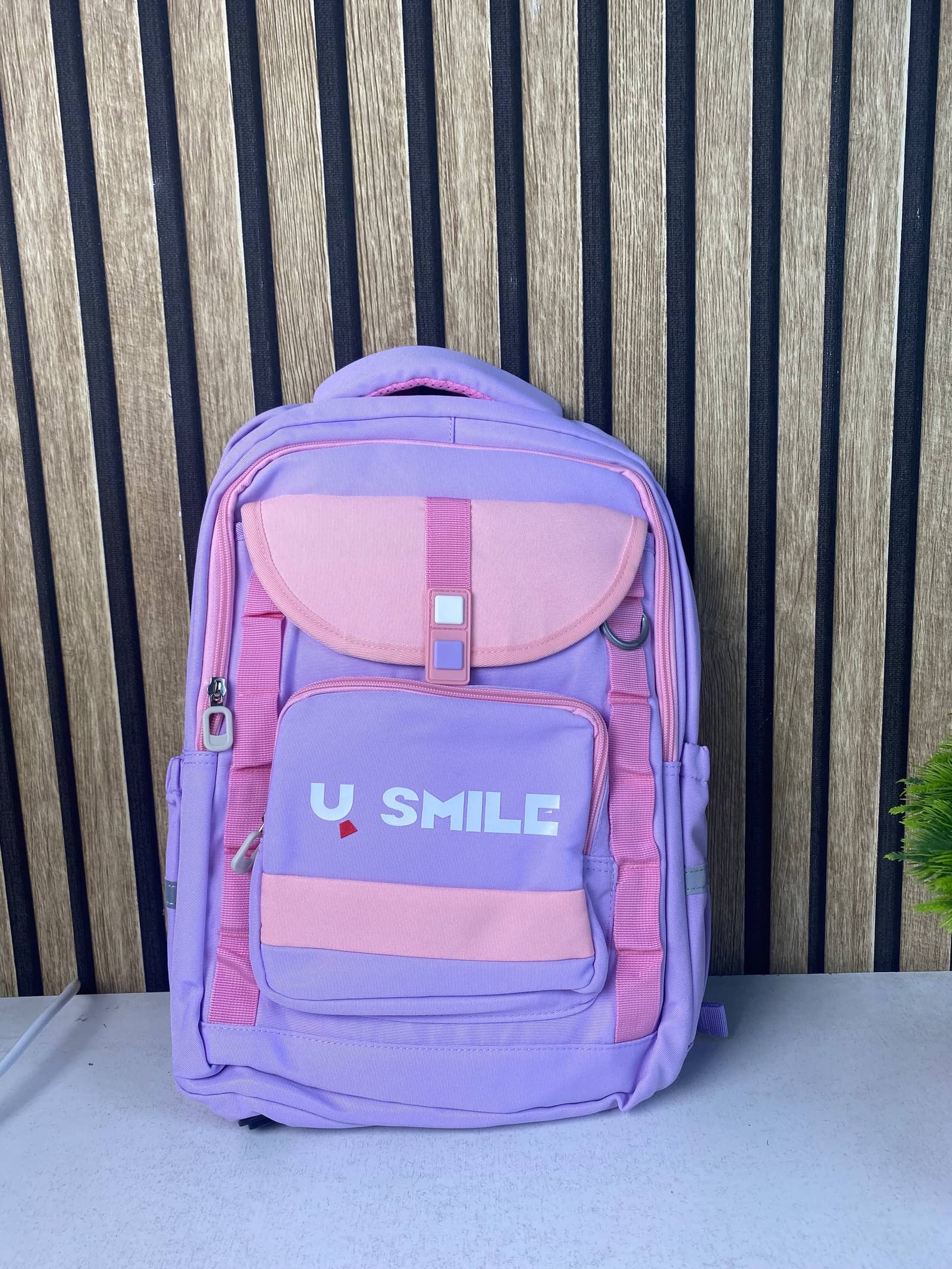 Sac à Dos Scolaire pour Enfnats U-Smile Mauve SACKDS09MV - حقيبة مدرسية للأطفال - Sac à dos et Mode - صورة حقيقية 2