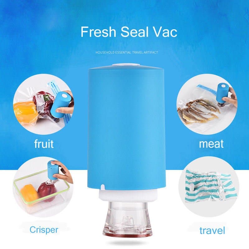 جهاز تفريغ وشفط الهواء من أكياس حفظ الطعام-Always Fresh Machine De Scellage Portable Avec 5 Sacs - Cuisine - صورة 4