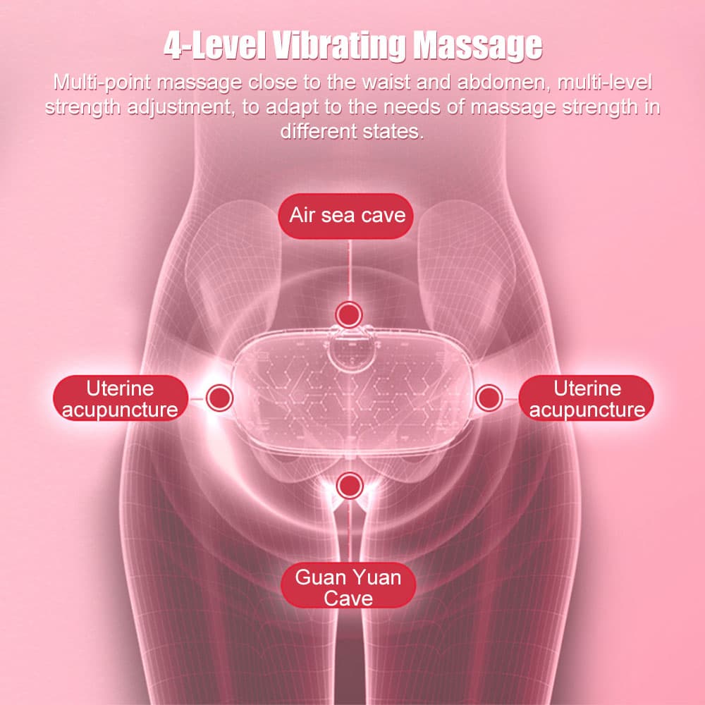 Coussin chauffant Portable menstruel pour soulagement de la douleur femme حزام هزاز ساخن لتسكين آلام الدورة الشهرية - Soins et Beauté - صورة 5