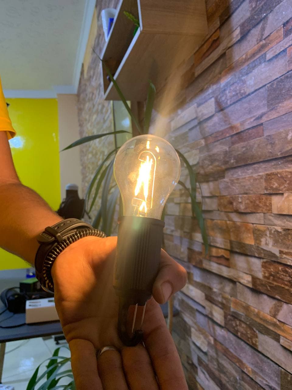 Lampe de Camping Portable étanche rechargeable 3 modes d'éclairage T01 - Camping et Randonnée - صورة حقيقية 7