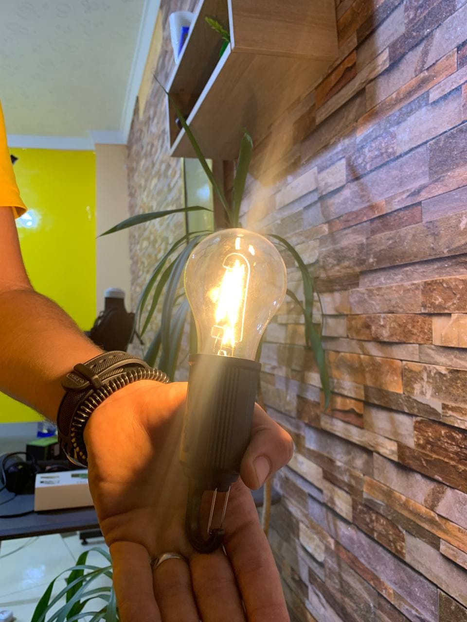Lampe de Camping Portable étanche rechargeable 3 modes d'éclairage T01 - Camping et Randonnée - صورة حقيقية 8