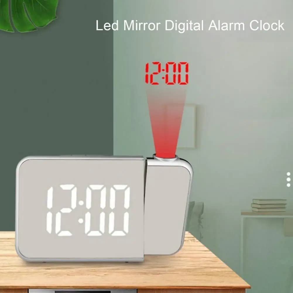 Réveil numérique intelligent avec projecteur 180° TempéRature USB , Snooze DS-8590L - Électronique - صورة 2