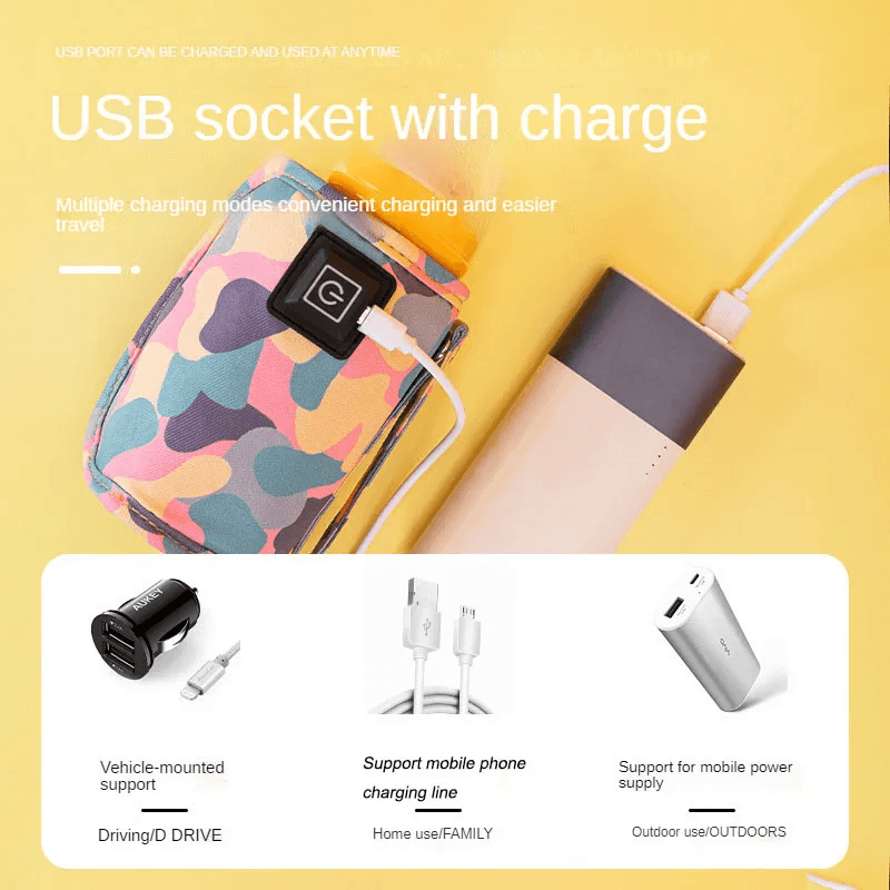 Chauffe-biberon Portable USB pour bébé سخان زجاجات الأطفال المحمول USB - Maternité - صورة 9