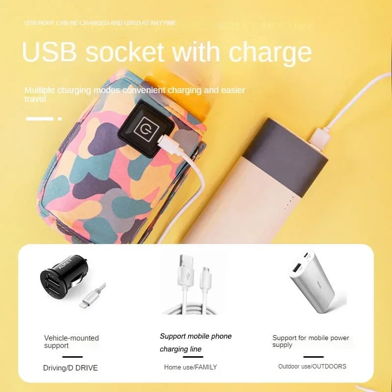 Chauffe-biberon Portable USB pour bébé سخان زجاجات الأطفال المحمول USB - Maternité - صورة 10