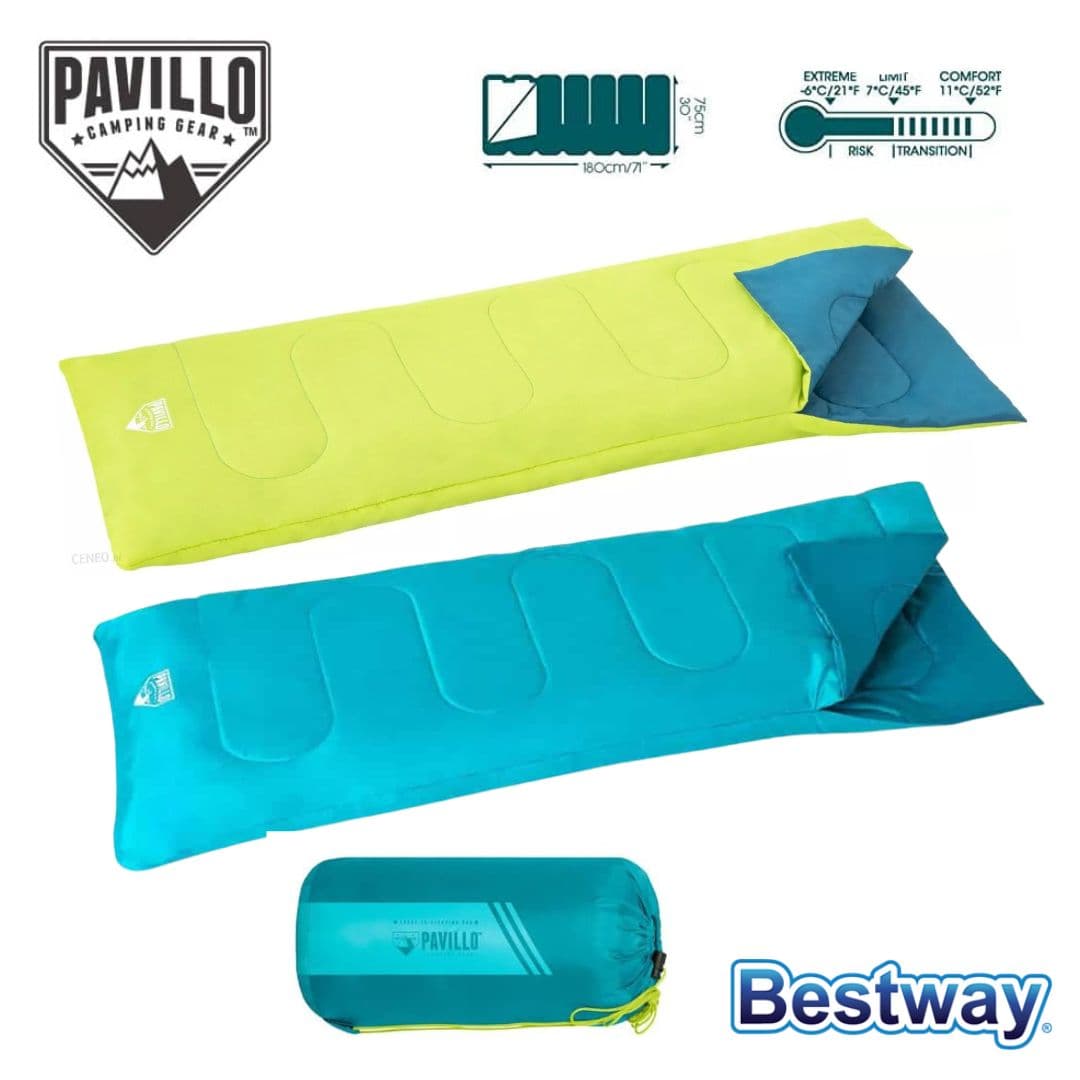 Pavillo Sac de Couchage Confortable 7~11°C 180 x 75cm Bestway#68099 - Camping et Randonnée - صورة 1