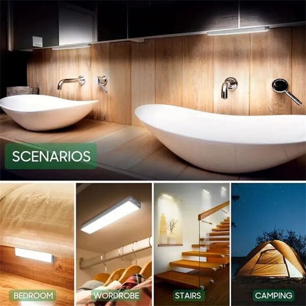 Lampe de Placard avec Detecteur de Mouvement Rechargeable et sans Fil - Décoration - صورة 6