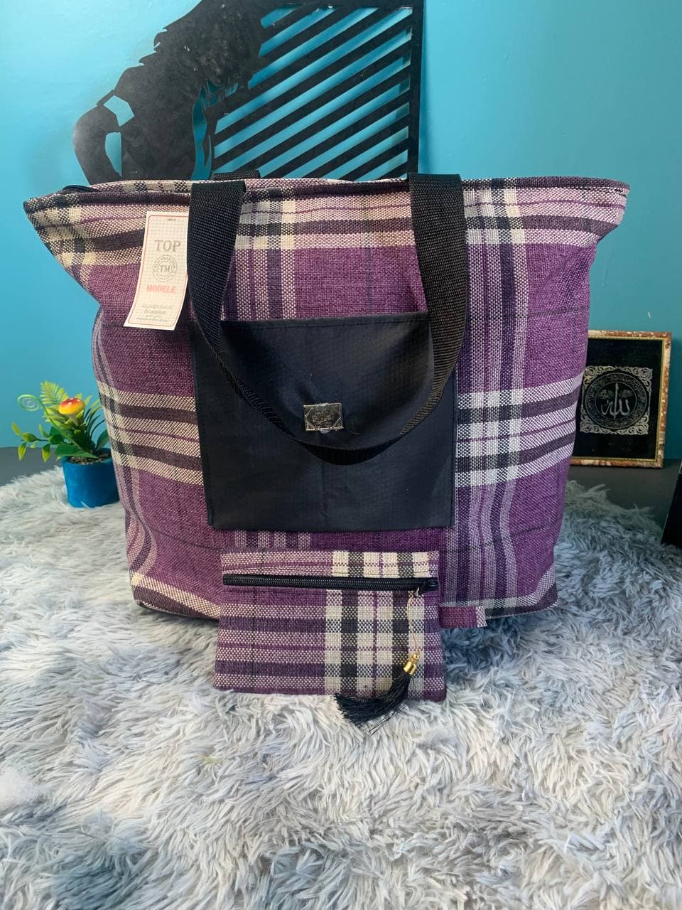 Sac à main burberry Grande capacité avec un portefeuille pour femme - Sac à dos et Mode - صورة 1