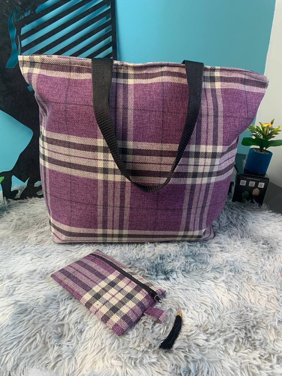 Sac à main burberry Grande capacité avec un portefeuille pour femme - Sac à dos et Mode - صورة 3