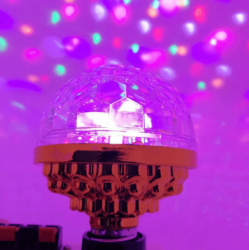 Lampe jeux de lumière multi couleur rotative Disco Ball - Électronique - صورة 2