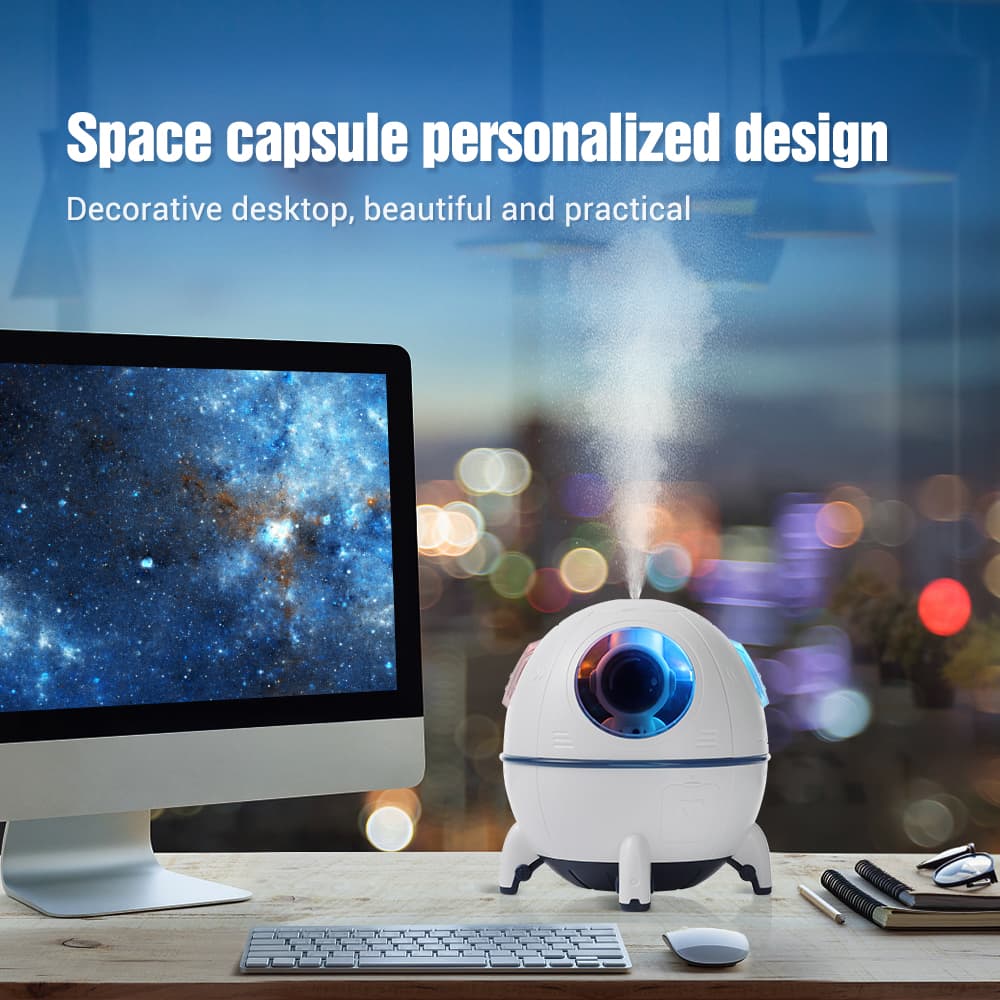 Humidificateur d'air électrique Spacecraft avec lumière LED - Maison - صورة 2