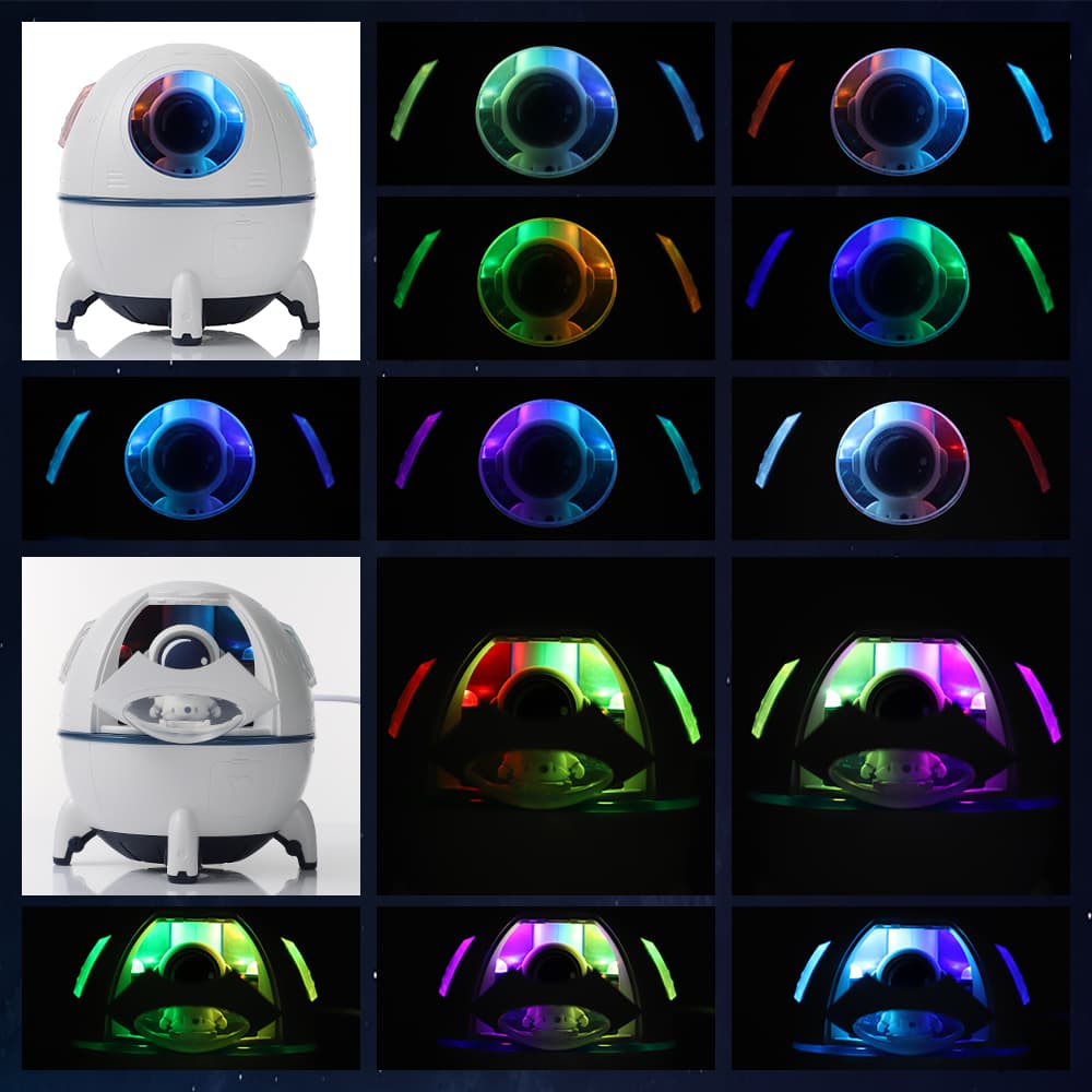 Humidificateur d'air électrique Spacecraft avec lumière LED - Maison - صورة 8