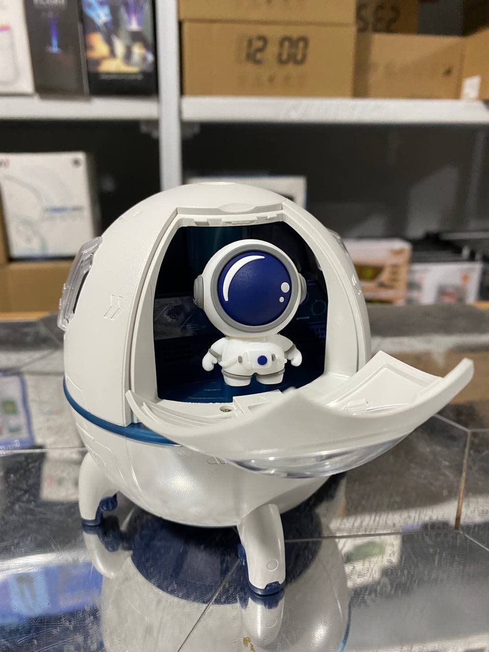 Humidificateur d'air électrique Spacecraft avec lumière LED - Maison - صورة حقيقية 20