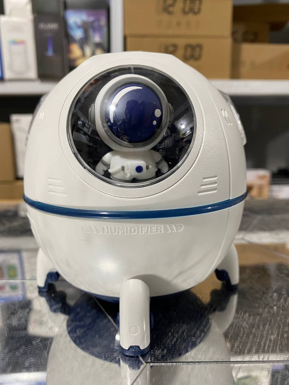 Humidificateur d'air électrique Spacecraft avec lumière LED - Maison - صورة حقيقية 24