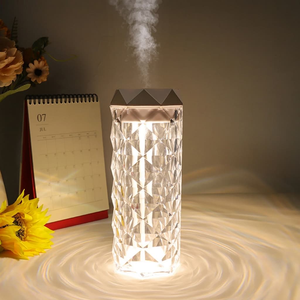Lampe en cristal avec humidificateur d’air, diffuseur d’arôme, USB 900ml - Décoration - صورة 11
