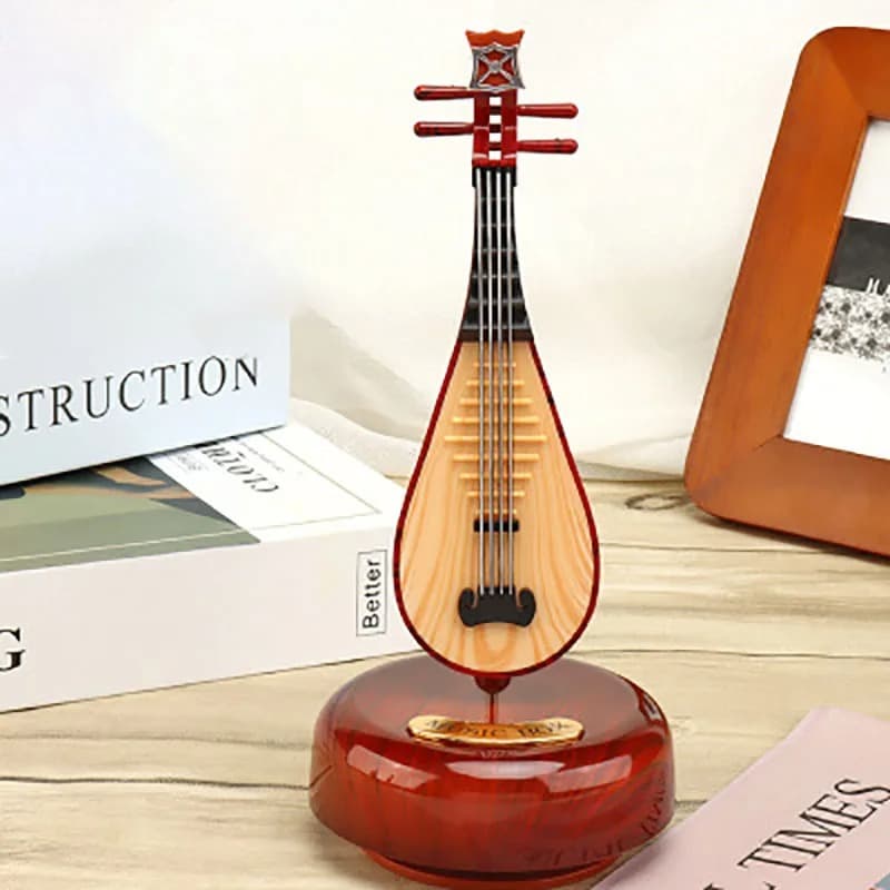 Mini instrument de musique rétro OUD, boîte à musique Décoration - Décoration - صورة 1