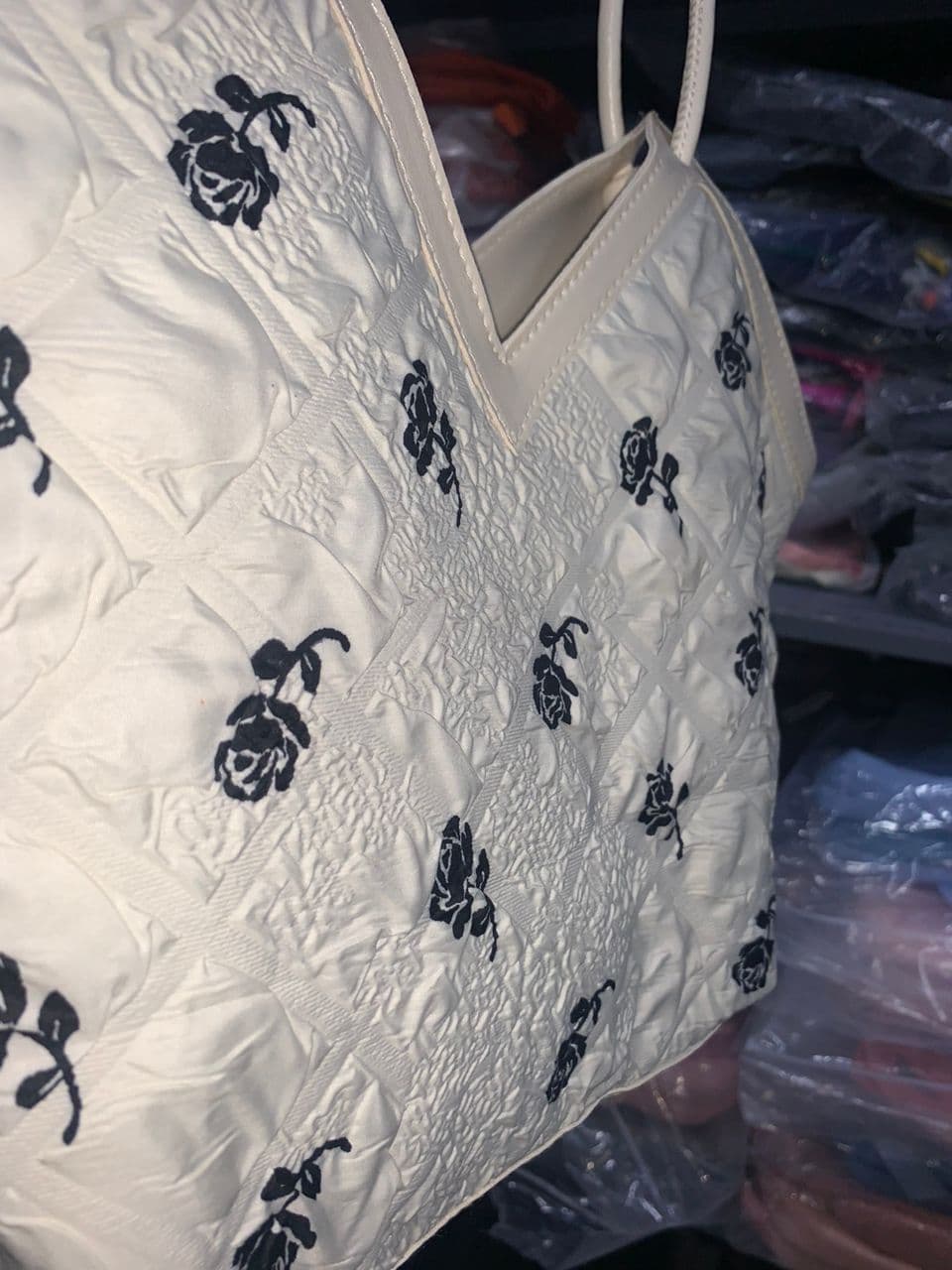 Sac à main pour femme motif a fleur - Sac à dos et Mode - صورة حقيقية 11