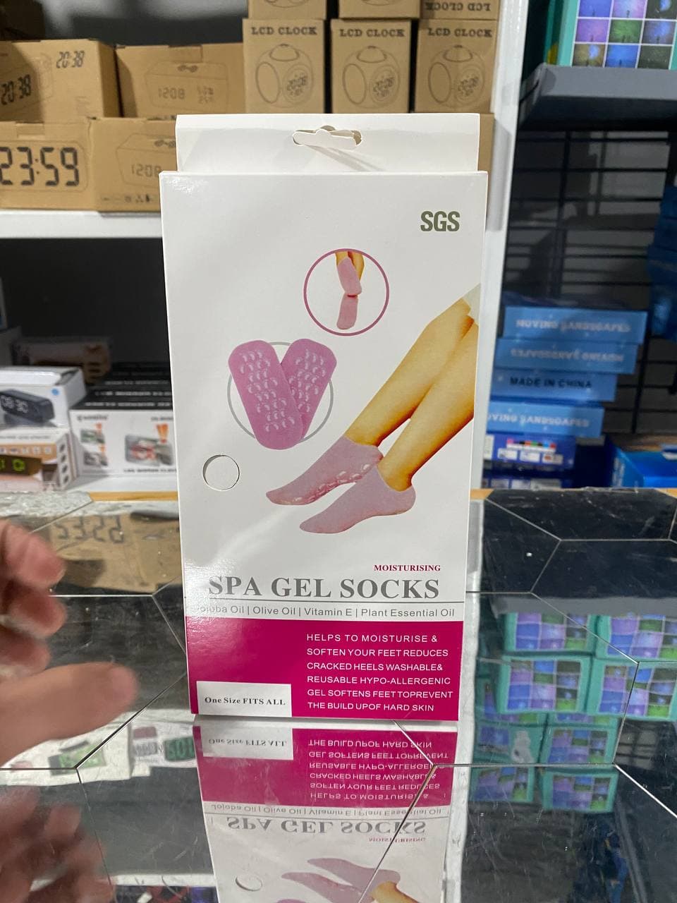 Chaussettes en Gel de Silicone réutilisables, masque pour les pieds, hydratant, blanchissant, exfoliant - جوارب من جل السيليكون لترطيب و تبييض و تقشيير القدم - Soins et Beauté - صورة حقيقية 6