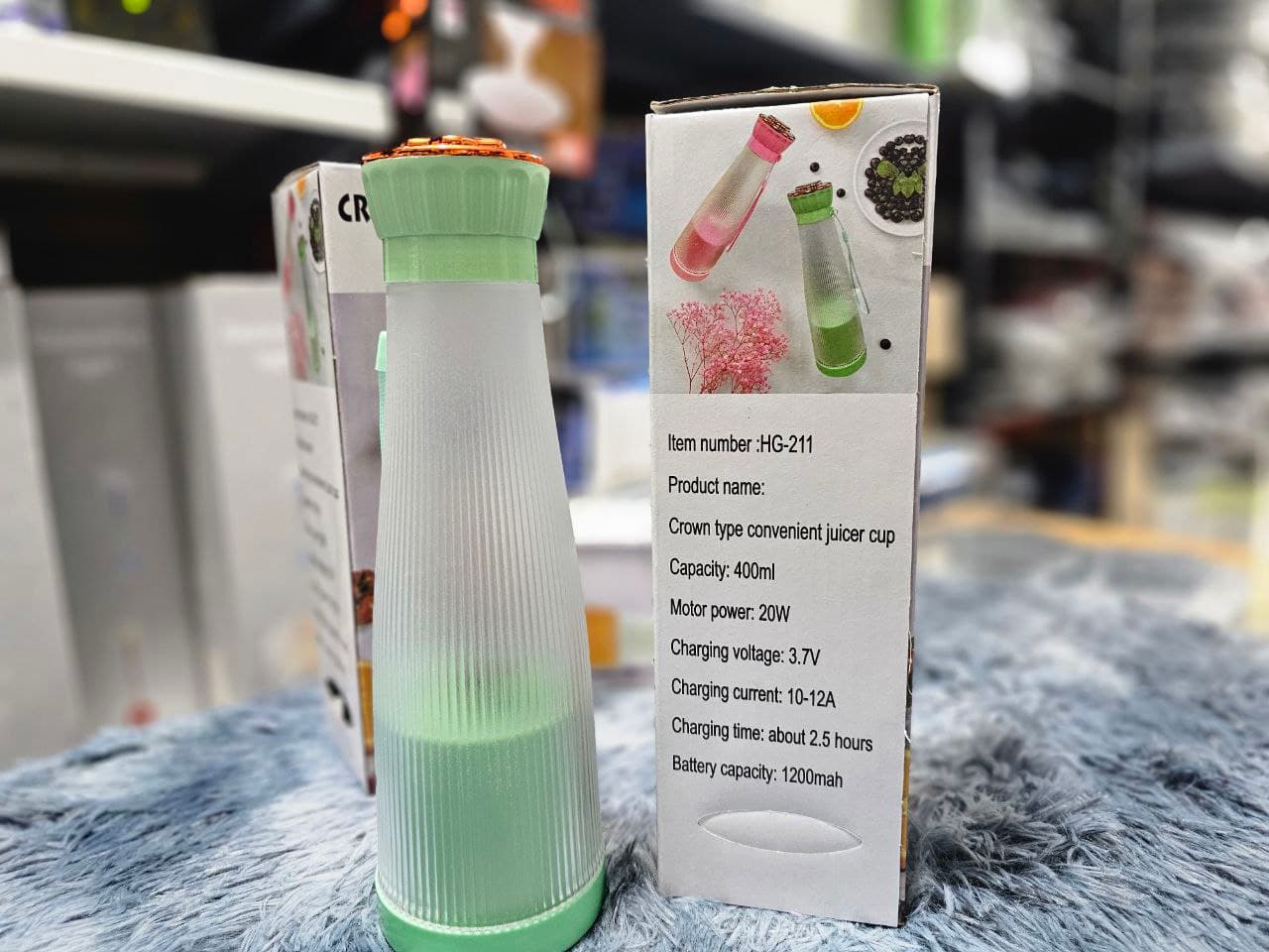 Blender Portable CROWN TYPE Juicer 400 ML - Camping et Randonnée - صورة حقيقية 7