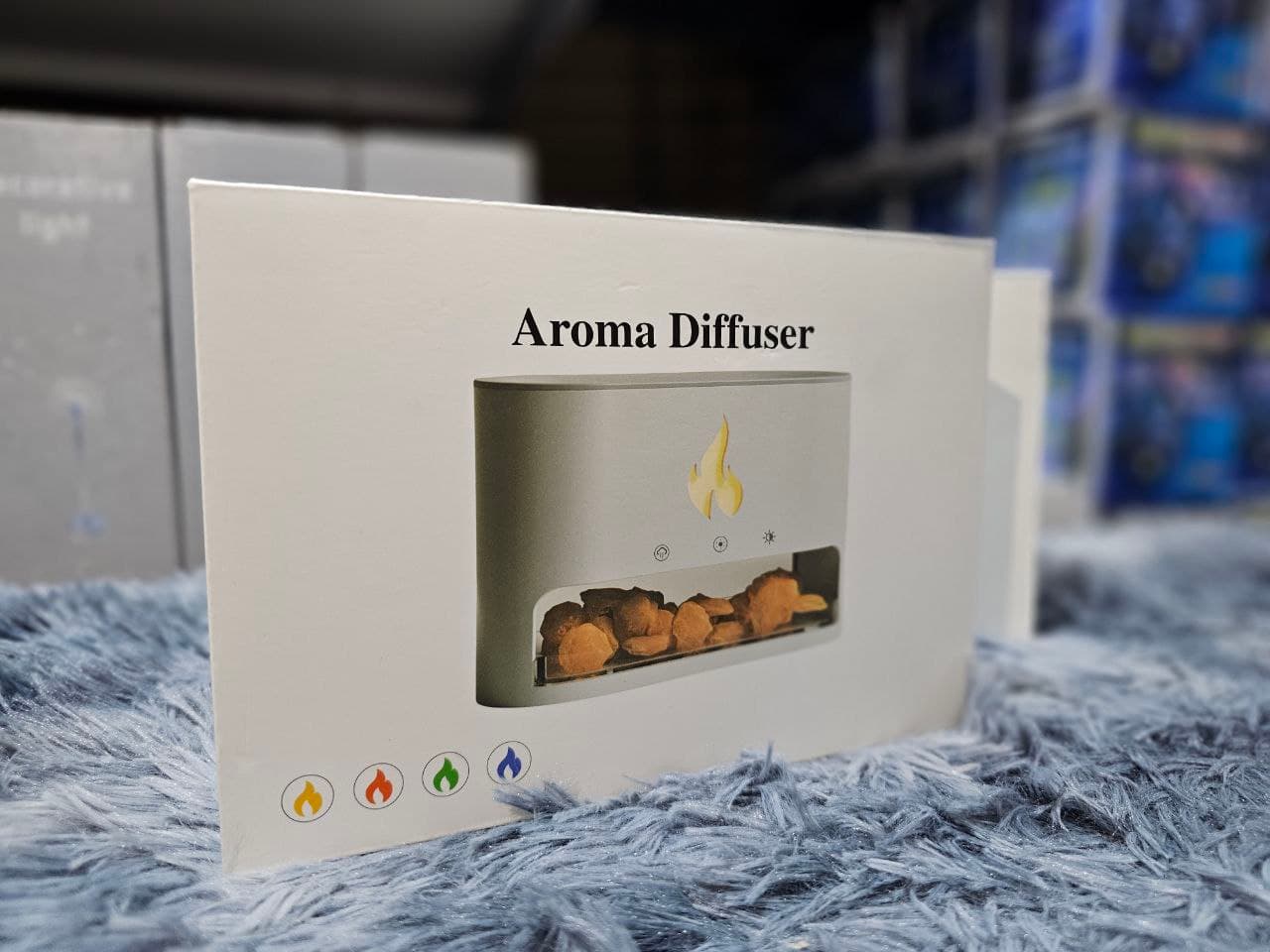 Diffuseur d'huiles essentielles flamme avec des roches de sel de cristal 250ML - موزع روائح الزيوت العطرية باللهب مع صخور الملح الكريستالي 250 مل - Décoration - صورة حقيقية 8