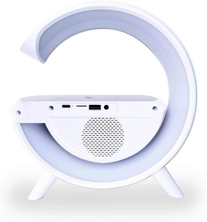 Réveil et Haut-parleur Bluetooth RGB intelligente type Big G Wireless Charger V3 - BT-3401 - Électronique - صورة 5