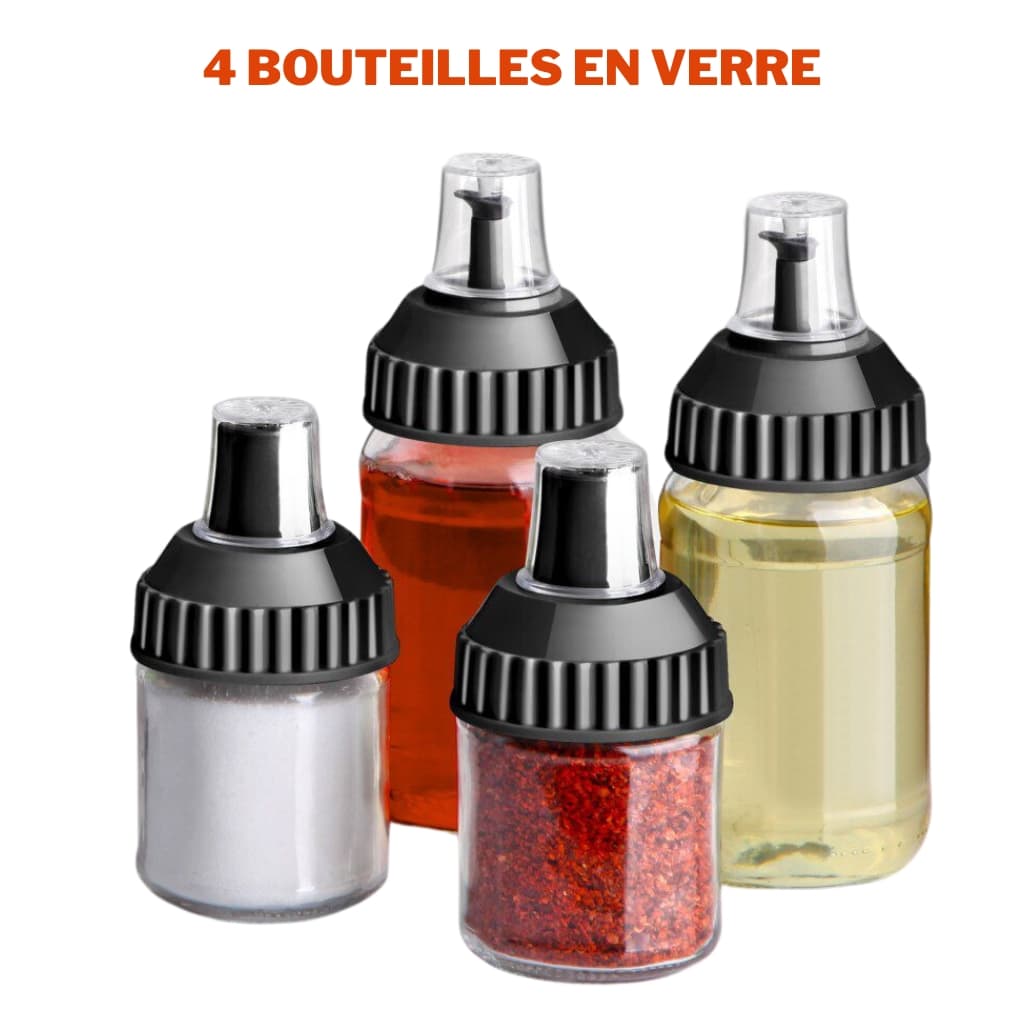 Eminem Ensemble de cuisine 5 Pcs en verre pour épices et huiles - Cuisine - صورة 4
