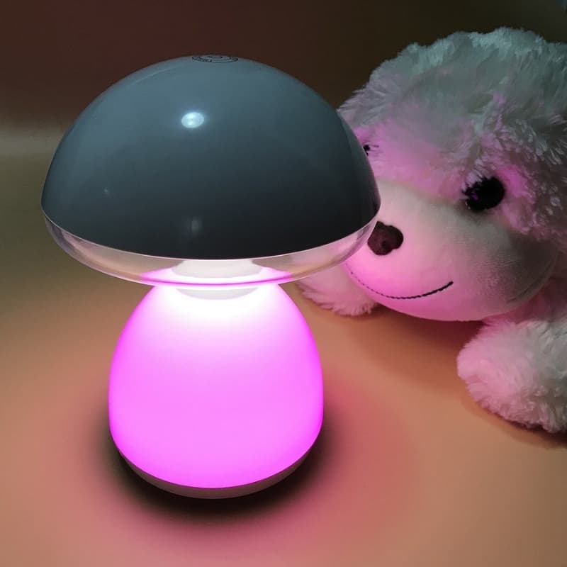 Lampe de chevet LED à capteur tactile Champignon à intensité variable RGB - Décoration - صورة 2