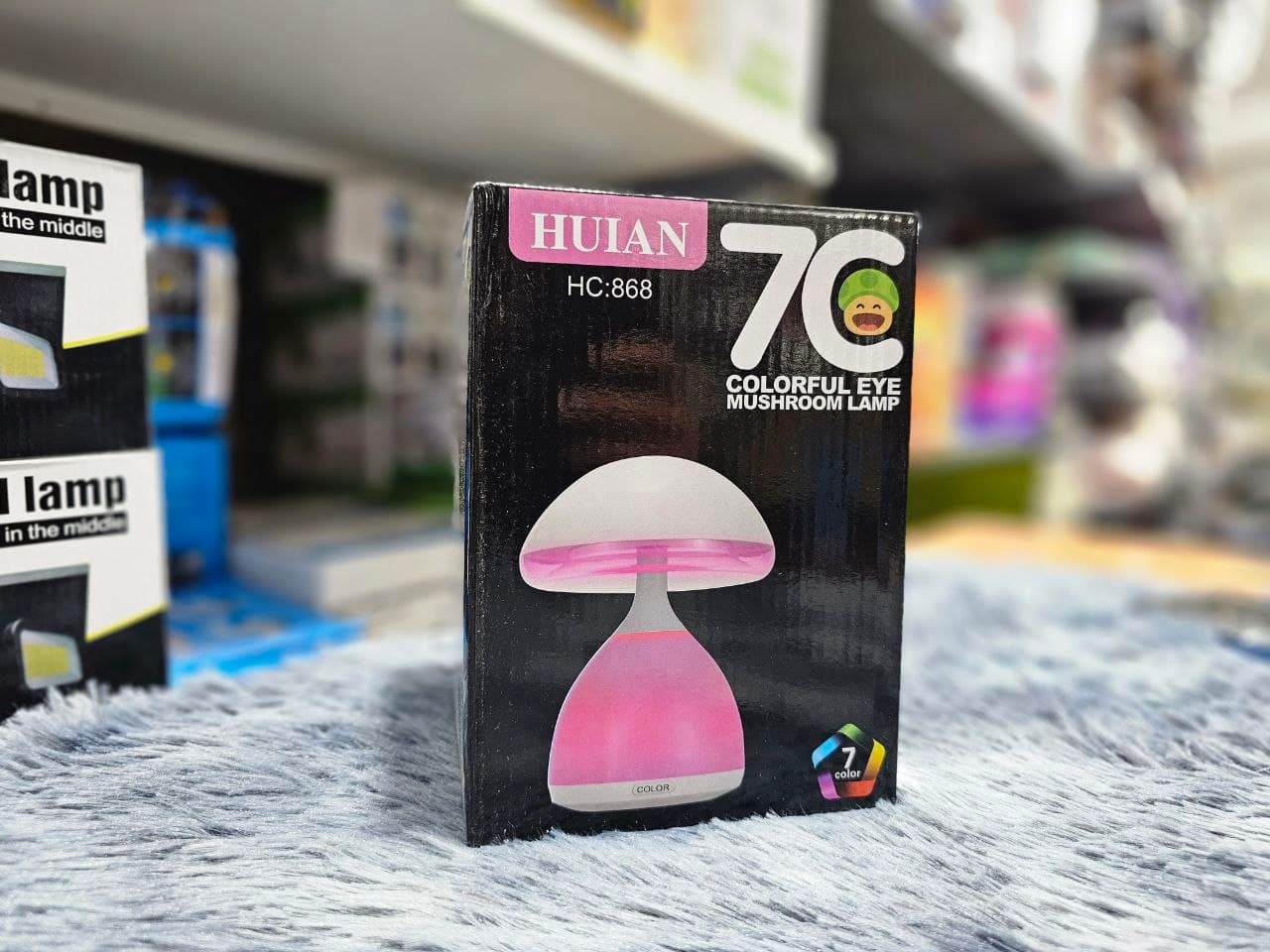 Lampe de chevet LED à capteur tactile Champignon à intensité variable RGB - Décoration - صورة حقيقية 6