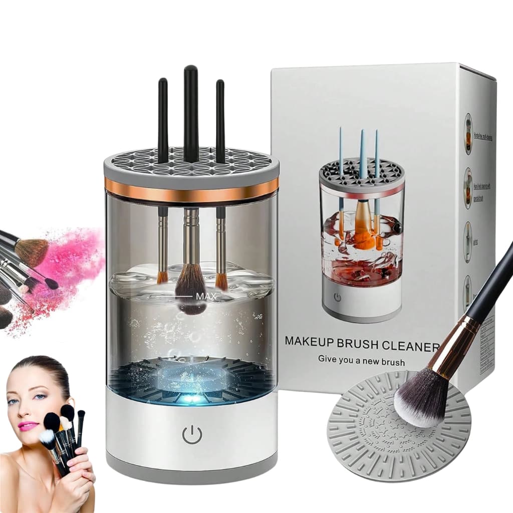 Machine de nettoyage de pinceaux maquillage électrique portable 3en1 - منظف ومجفف فرش المكياج الأوتوماتيكي - Soins et Beauté - صورة 2