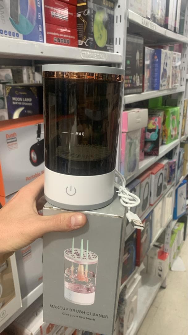Machine de nettoyage de pinceaux maquillage électrique portable 3en1 - منظف ومجفف فرش المكياج الأوتوماتيكي - Soins et Beauté - صورة حقيقية 7