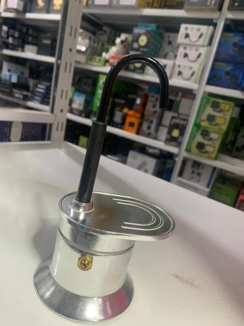 Cafetière Italienne Moka à Tube en Alliage d'Aluminium 50ml - ماكينة صنع قهوة الموكا الإيطالية بأنبوب من سبائك الألومنيوم - Maison - صورة حقيقية 5