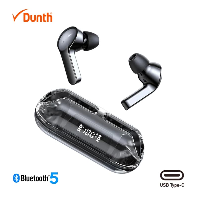 Écouteurs sans fil Bluetooth 5 couleur noir DUNTH DU-T152 - Électronique - صورة 1