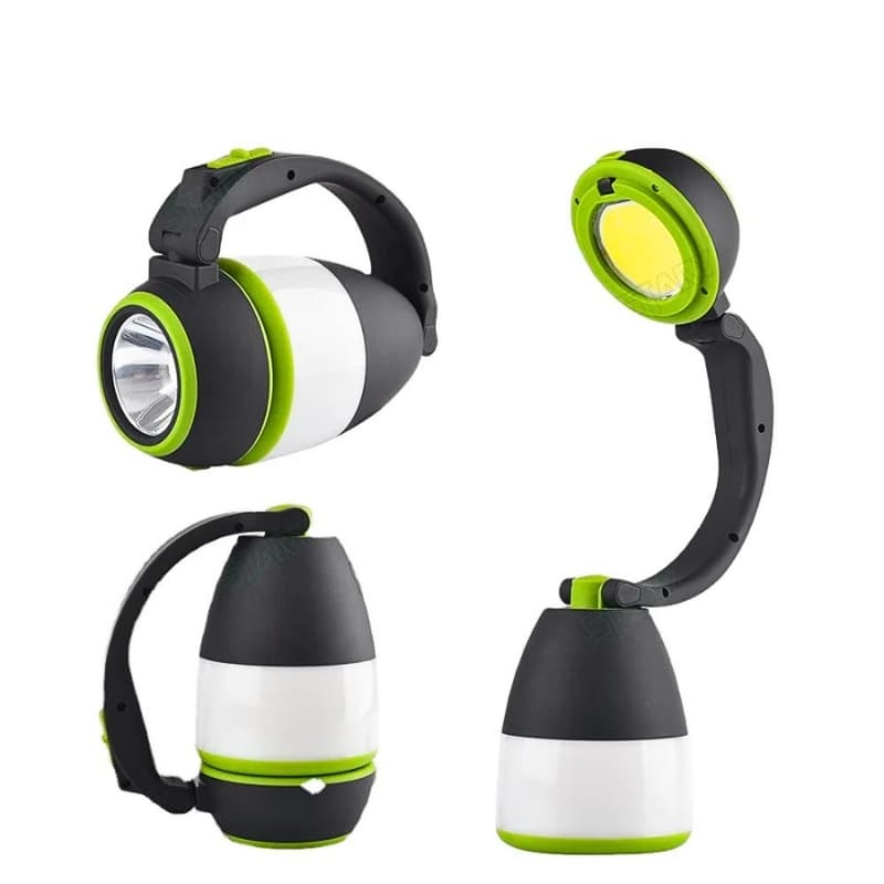 Lampe de poche 3 en 1 , bureau et camping 180 réglable , 3 modes, rechargeable avec fonction batterie externe - Camping et Randonnée - صورة 5