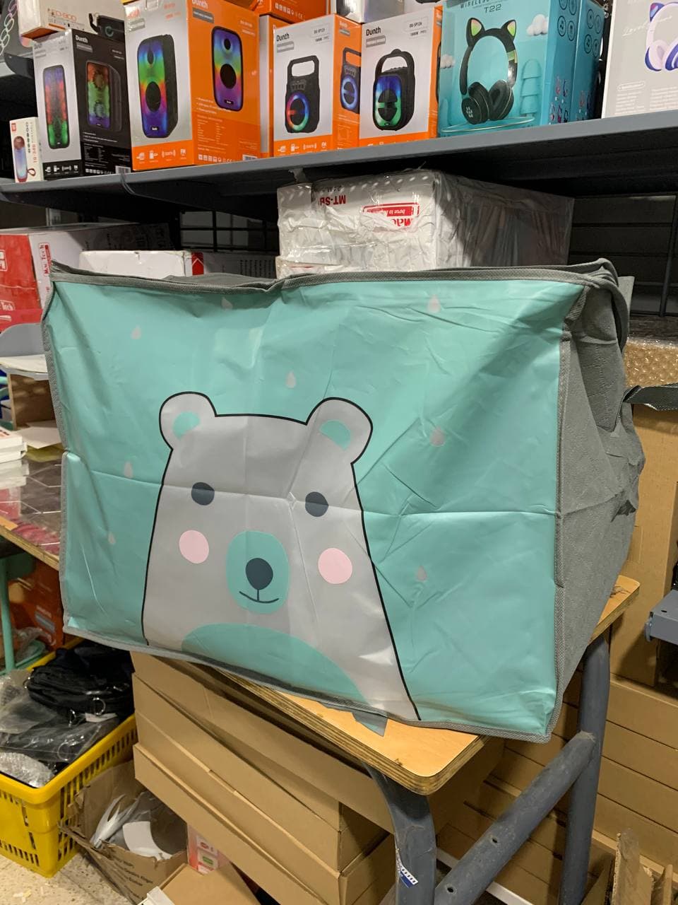 Pack 2 Sac de rangement Pliable pour vêtements à motifs de dessins animés Grande capacité - طقم2 قطع حقيبة تخزين ذات سعة كبيرة لللحاف والملابس - Maison - صورة حقيقية 15