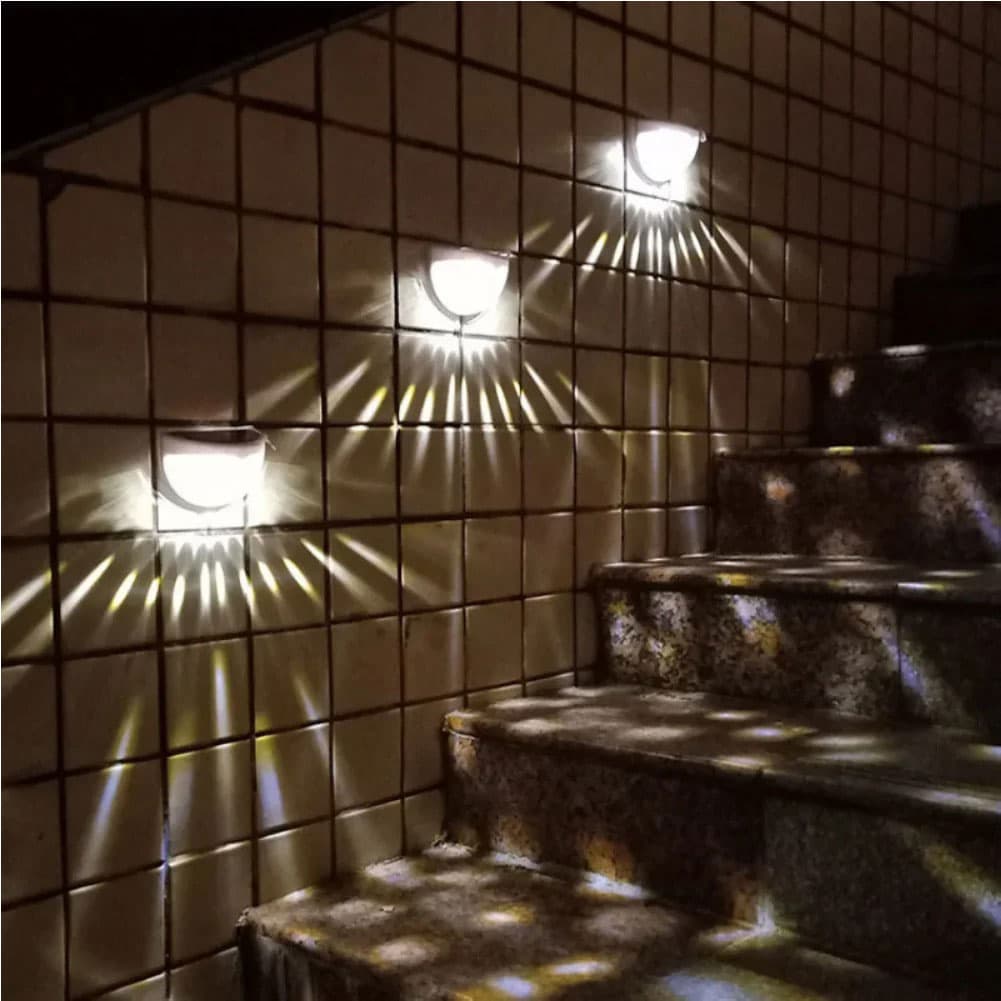 Pack 4 Lampes solaires pour clôture imperméable IP65 – مصابيح الإنارة الخارجية - Électronique - صورة 5