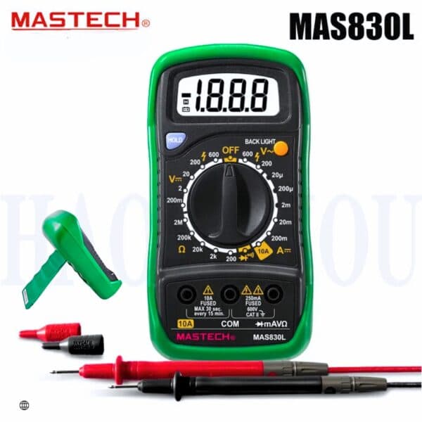 Multimètre numérique de poche Biens 830L, testeur de tension AC/DC MASTECH-MAS830L - Outillage et Bricolage - صورة 1