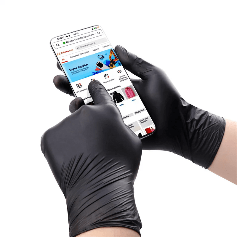 Paquet de 100 Pcs Gants de Protection en Polynitrile – Pro Glove - Cuisine - صورة 4