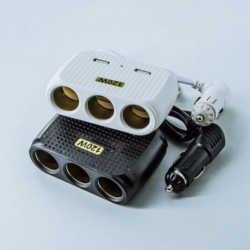 Chargeur de voiture avec 2 USB et 3 allume-cigare 5V - Divers - صورة 3