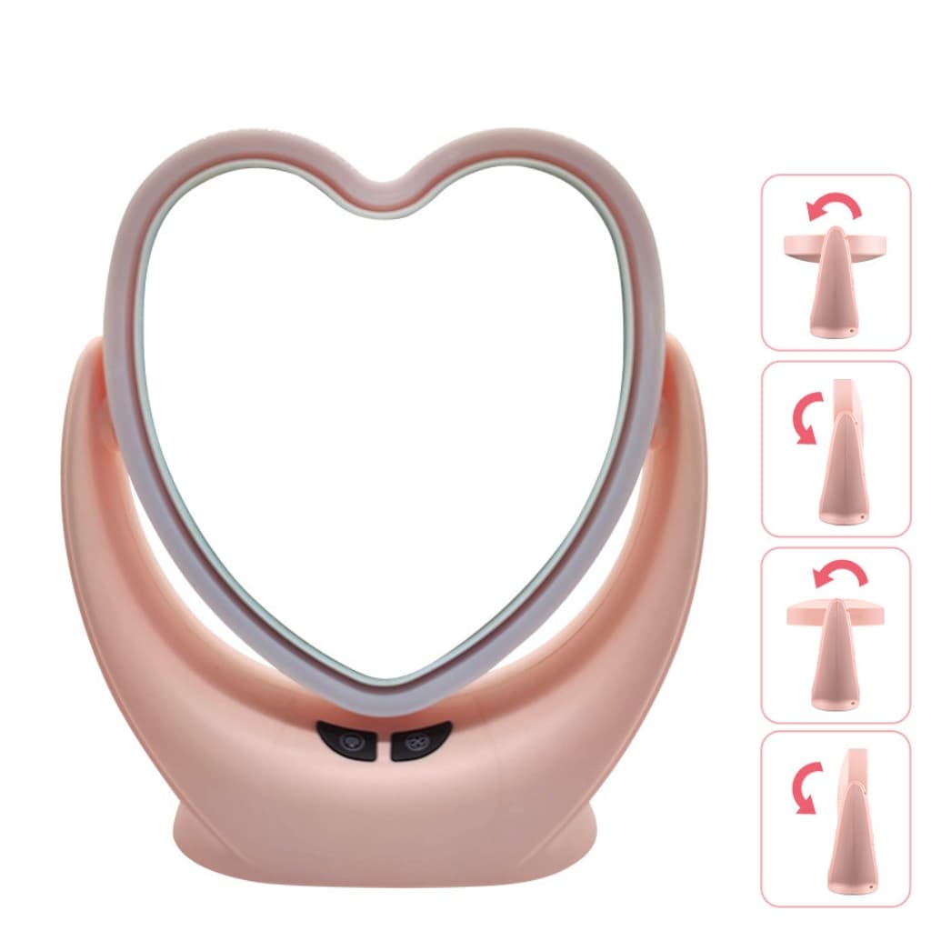 Miroir de maquillage à ventilateur LED 3in1 avec lumière miroir multifonctionnel - Soins et Beauté - صورة 1
