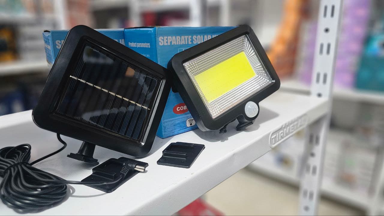 Lampe projecteur solaire LED et détecteur de mouvement 5W IP44 - SL-F100 - Électronique - صورة حقيقية 5